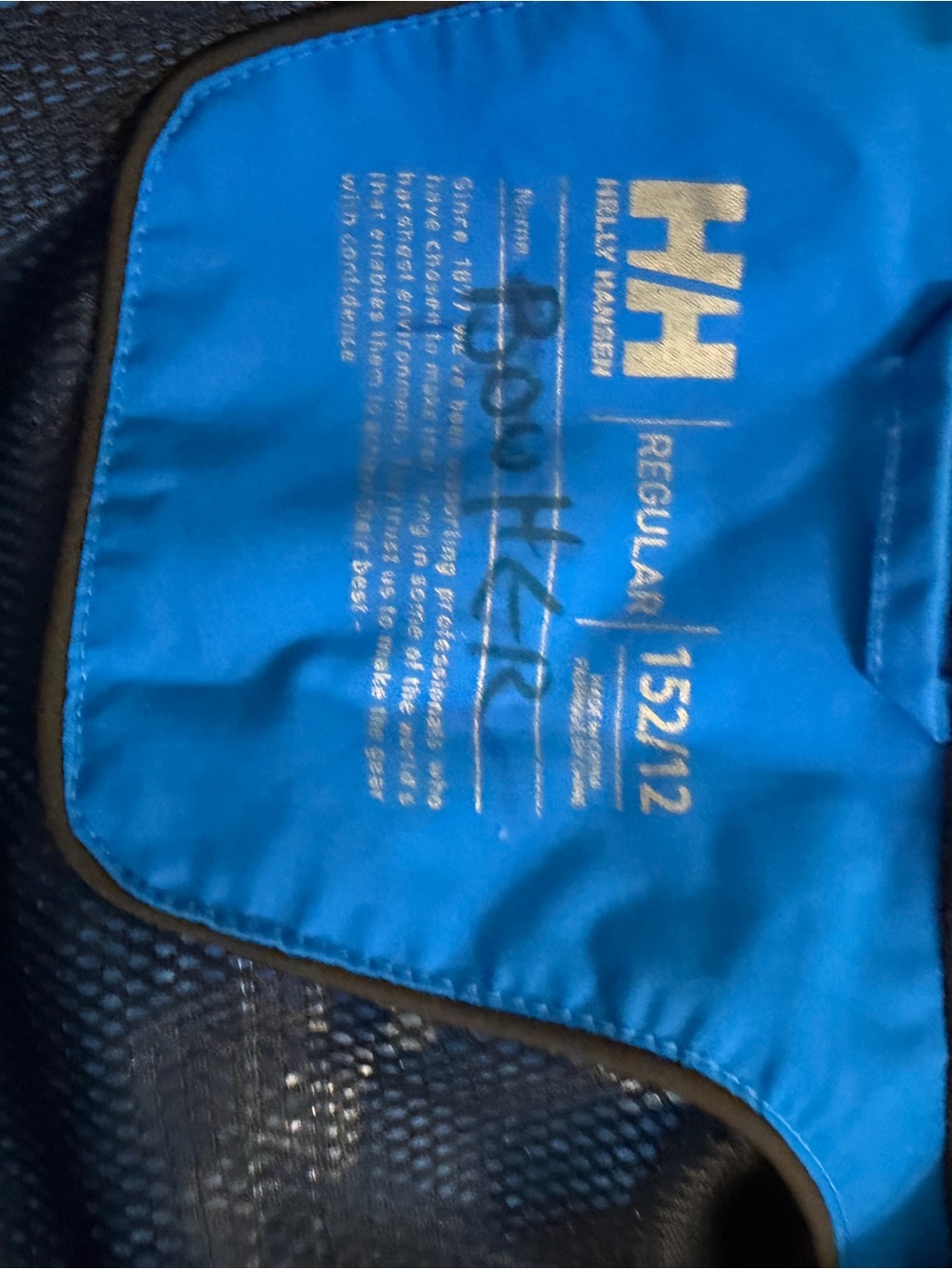 Helly Hansen Blue Backpack with Black Trim